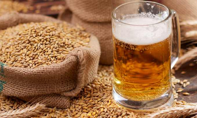 this picture shows how Barley is used in beer flavour