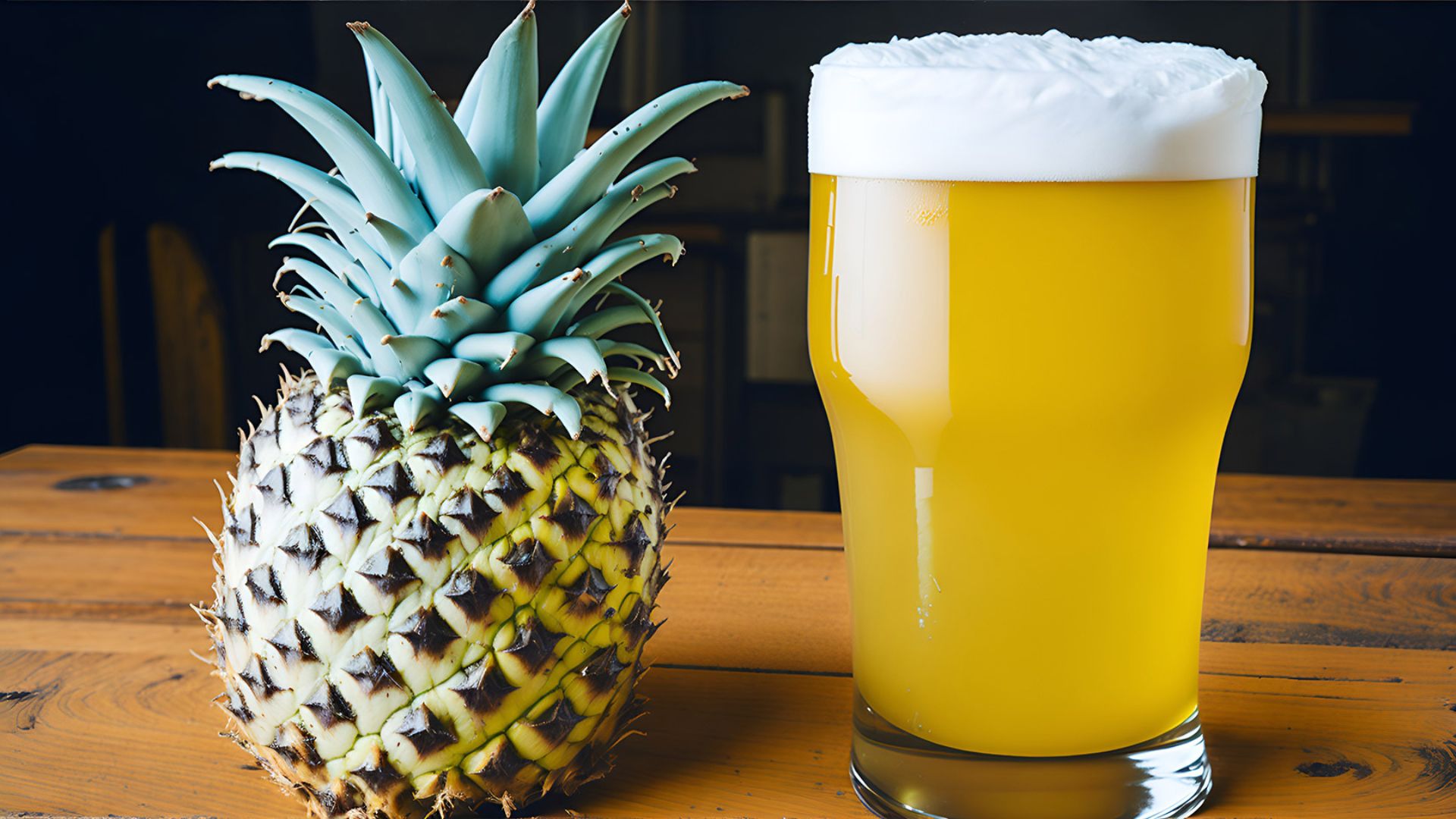 this picture shows how to Brew Beer with Pineapples